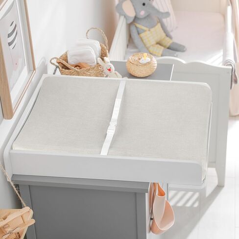 Muslin Changing Pad Cover, MomK!ds 3 Pack Changing Table Cover with Safety Straps Holes, Stretch Ultra Soft Diaper Changing Pad Sheets, Changing Table Sheets Fit 32"/34" x 16" Pads (Flamingo) in Saudi Arabia