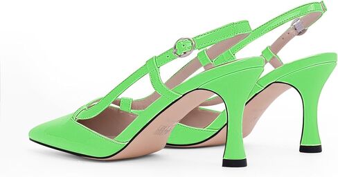 Women's Slingback Kitten Heels Closed Pointed Toe Pumps Dress Shoes in Saudi Arabia