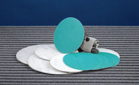 Dynabrade Filmbac PSA Coated Aluminum Oxide Abrasive Sanding Disc with tabs - Very Fine Grade - 150 Grit - 5 in Diameter - Non-Vacuum - 82458-100 Discs in Kuwait