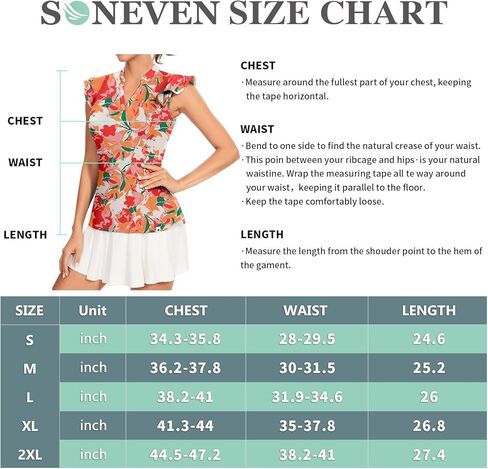 قمصان بولو جولف نسائية بأكمام مكشكشة من Soneven، بلوزات عمل مطبوعة ماصة للرطوبة in Kuwait