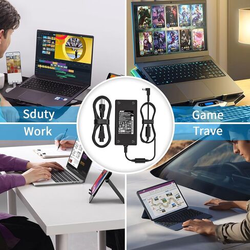 شاحن كمبيوتر محمول 180 واط لجهاز Acer Predator Helios 300 Gaming Laptop Nitro 5 PH315-52 PH315-51 G3-571 G3-572 Predator Triton 300 500 AN515-54 AN517-52-52T3 AN517-42-R6BL ADP-180MB محول تيار متردد in Kuwait