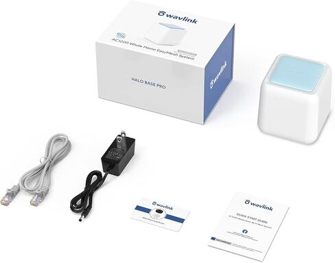 نظام WAVLINK Mesh WiFi - تغطية منزلية كاملة تصل إلى 2000 قدم مربع، نطاق مزدوج 2.4 جيجا هرتز + 5 جيجا هرتز استبدال جهاز التوجيه/الموسع، 4X هوائيات داخلية، يدعم رابط اللمس، حزمة واحدة in Kuwait