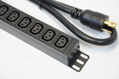 Cryptocurrency Mining PDU Metered 208/240V 30A, L6-30P Plug, 8 C13 Outlets, 6ft Cord, Overload Protection, 7.2kw in Saudi Arabia