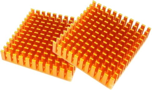 Easycargo 40mm Heatsink 40x40x11mm، مبرد ألومنيوم تبريد بالوعة الحرارة لتبريد الطابعات ثلاثية الأبعاد، TEC1-12706 مبرد بلتيير حراري كهربائي 40mmx40mmx11mm (أسود 6 قطع) in Kuwait