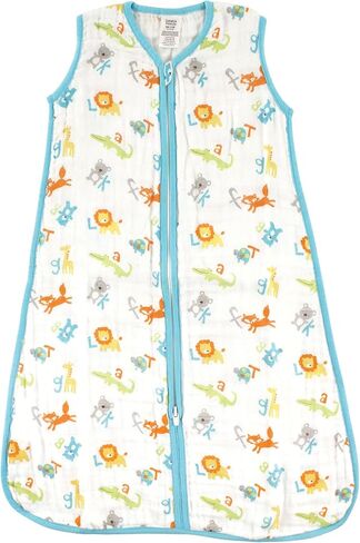 Luvable Friends Unisex Baby Sleeveless Muslin Cotton Sleeping Bag, Sack, Blanket in Saudi Arabia
