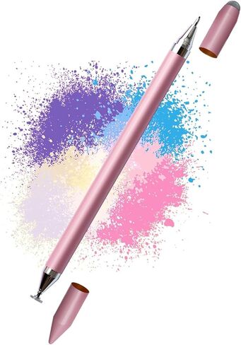 Stylus Pens for Touch Screens, Black Ballpoint Pen with Stylus Tip, 3 in 1 Stylus Pen for iPhone/iPad/Tablet/Android/Microsoft/Surface, Universal Stylus Compatible with All Touch Screens (Rose Gold) in Saudi Arabia