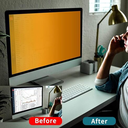 24 inch Computer Privacy Screen (16:9) - Matte Gold Security Shield - Date Protection for Desktop Computer Security – Anti-Glare, Anti-Scratch, 96% UV Blocks Screen Protector in Saudi Arabia