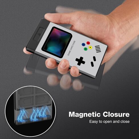HEIYING Switch Game Card Case for Nintendo Switch/Switch OLED/Switch Lite Game Card or Micro SD Memory Card, Metal Switch Game Holder with 20 Game Card Slots and 20 Micro SD Card Slots. in Saudi Arabia