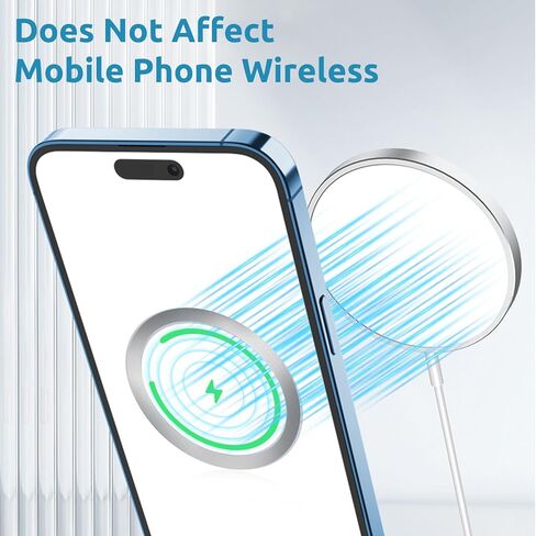 لوحة حلقية مغناطيسية عالمية مكونة من قطعتين متوافقة مع حامل الهاتف، تناسب iPhone 15 Pro Max وGalaxy S23/S22 والمزيد (لا تشتمل على الحامل) in Kuwait