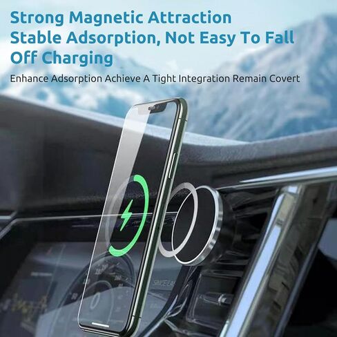 لوحة حلقية مغناطيسية عالمية مكونة من قطعتين متوافقة مع حامل الهاتف، تناسب iPhone 15 Pro Max وGalaxy S23/S22 والمزيد (لا تشتمل على الحامل) in Kuwait