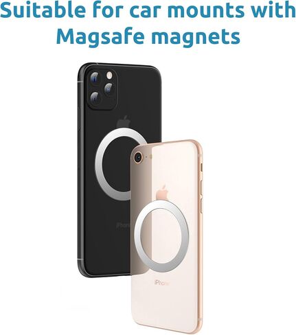 لوحة حلقية مغناطيسية عالمية مكونة من قطعتين متوافقة مع حامل الهاتف، تناسب iPhone 15 Pro Max وGalaxy S23/S22 والمزيد (لا تشتمل على الحامل) in Kuwait