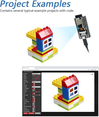 Freenove ESP32-WROVER CAM Board with Memory Card (Compatible with Arduino IDE), Onboard Camera Wireless, Python C Code, Detailed Tutorial, Example Projects in Saudi Arabia