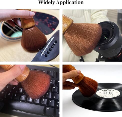 فرشاة تنظيف السجلات، منظف سجلات الفينيل الدوارة، فرشاة تنظيف الغبار المقاومة للكهرباء الساكنة للفينيل LP EP، الطراز B in Kuwait