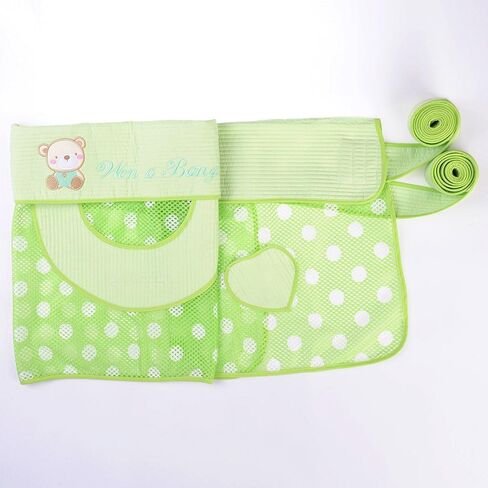 Mesh Capri Podaegi Korean Style Baby Carrier Sling Toddler 61 x 27.2" Green in Saudi Arabia