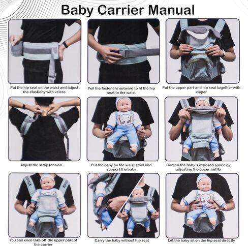 Baby Wrap Carries - Ergonomic Convertible Face-in and Face-out front and back Carry for Newborns and Older Babies - Baby Carrier for Newborn to Toddler with Lumbar Support 7-45 Pounds in Saudi Arabia