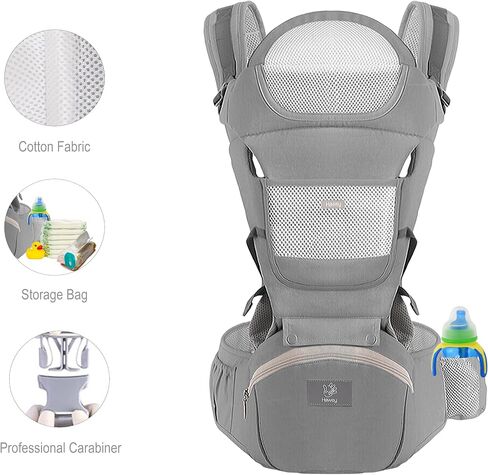 Baby Wrap Carries - Ergonomic Convertible Face-in and Face-out front and back Carry for Newborns and Older Babies - Baby Carrier for Newborn to Toddler with Lumbar Support 7-45 Pounds in Saudi Arabia