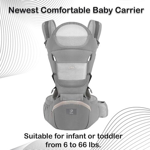 Baby Wrap Carries - Ergonomic Convertible Face-in and Face-out front and back Carry for Newborns and Older Babies - Baby Carrier for Newborn to Toddler with Lumbar Support 7-45 Pounds in Saudi Arabia