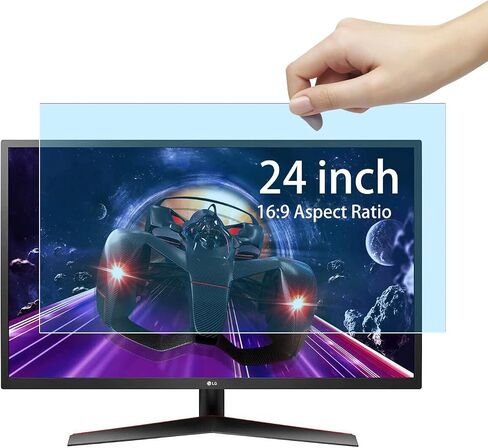 واقي شاشة الضوء الأزرق مقاس 24 بوصة من MUBUY-GOL مقاس 24 بوصة 16:9 شاشة كمبيوتر LED PC مضادة للأشعة فوق البنفسجية ومضادة للوهج وحماية العين تقلل من تعب العين وإجهاد العين (خالية من الفقاعات) in Saudi Arabia