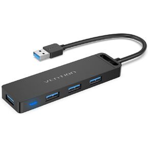 VENTION 10Gbps USB 3.2 Hub, USB Hub with 4 USB A 3.2 Ports, USB 3.2 Gen 2 Splitter USB Expander for Chromebook Surface Pro 3 iMac PS4 Laptop Xbox Flash Drive