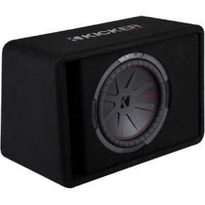 KICKER CompR 12" (30cm) single subwoofer in vented encl, 2-ohm, RoHS Compliant