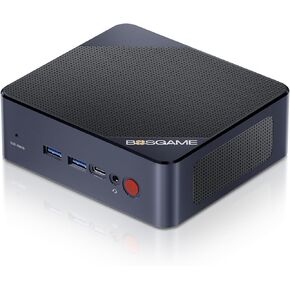 P1 Mini PC, AMD Ryzen 7 5700U (up to 4.3GHz, 8C/16T), Mini Computers DDR4 32GB RAM 512GB NVMe SSD, Mini PC Windows 11 Pro Support Dual HDMI & TypeC 4K@60Hz Output/BT5.2/WiFi 6E/2.5G LAN