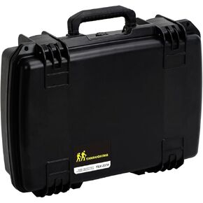 Impact Hard Case With Customizable Foam, Waterproof & Dustproof 19.2 x 15.2 x 7.3 Inches Protective Camera Case With Handle, Tool Box (Black) in Saudi Arabia