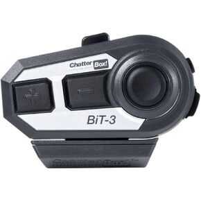 ChatterBox! BiT-3 Bluetooth Helmet Communicator | Bluetooth for Audio | Universal Pairing 2 Riders | Stereo Headset, Boom & FFM Mic | IP54 | FM Radio | Motorcycles Snowmobiles UTV ATV Snowboarding