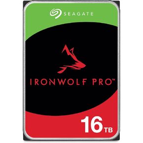 Seagate IronWolf Pro 3.5" 16TB HDD with Data Recovery Service 5 Year Warranty 256MB 7200rpm 24 Hours Service for PC NAS RV Sensor ST16000NE000