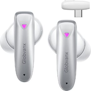 V2 Gaming Earbuds True Wireless Earbuds 20ms Low Latency with 2.4Ghz Dongle, Bluetooth 5.4, IPX5 Bluetooth Headphones in-Ear Earbuds with Noise Cancelling Mic for VR, PC, PS5, PS4, Switch