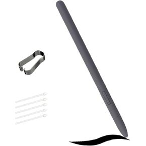 Grey Galaxy Tab S9 FE S Pen for Samsung Galaxy Tab S9 FE Stylus Pen Replacement + Free 5 Tips for Samsung Galaxy Tab S9 FE Stylus S Pen