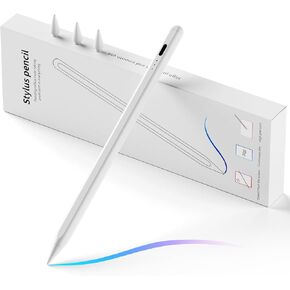 Stylus Pen for iPad, Fast Charging Pencil for Pad with Palm Rejection, Tilt Sensitivity for iPad 6-10, Pro 11"/12.9"/M4, Air 3/4/5/M2, Mini 5/6, Pink