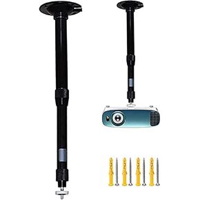 2-Be-Best Projector Mount, Projector Ceiling Mount 12-17.7 in Adjustable Height 360° Rotation Projector Wall Mount Stainless Aluminium Alloy 1/4" Thread Projector Mount for Projectors Black in Kuwait