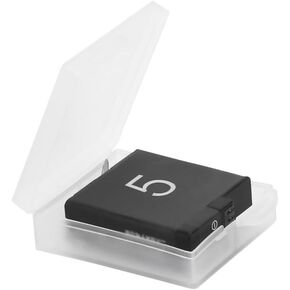 Plastic Battery Box,10pcs Clear Battery Holder Storage Box Case Dampproof Container for Gopro 3 4 5 6 To Store Batteries,Sturdy, Pliable And