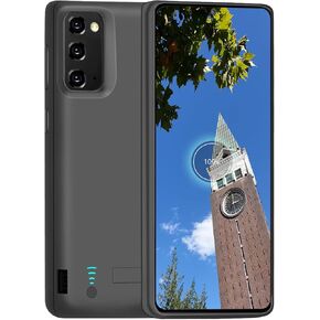 Battery Case for Samsung Galaxy Note 20 5G, 6000mAh Rechargeable Extended Battery Charging Case, External Battery Charger Case, Add 100% Extra Juice