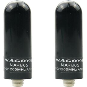 NA-805 Universal Walkie Talkie Short Antenna VHF/UHF 136/430/1200MHz SMA-Female Replacement Antenna for PUXING Retevis Kenwood HYT Radios(2 Pack)