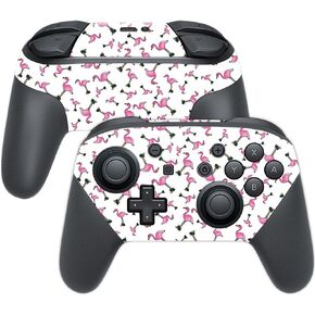 MightySkins Skin Compatible with Nintendo Switch Pro Controller - Cool Flamingo | Protective, Durable, and Unique Vinyl Decal wrap Cover | Easy to Apply, Remove, and Change Styles | Made in The USA
