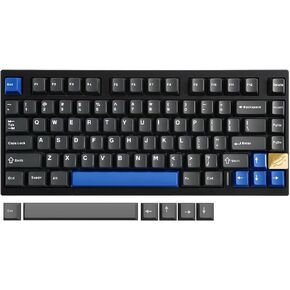 YUNZII AL75 75% Gaming Keyboard,Aluminium Wireless Mechanical Keyboard BT/2.4G/Wired Hot Swap Pre-lubed Creamy Keyboard,TKL Gasket Mounted RGB Custom Keyboard for Mac/Win (Black, Blue Grey Switch)