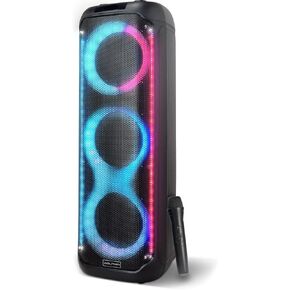 Dolphin KP-380: Elite Triple 8" Bluetooth Party Speaker | Unmatched Power & Sound | Long-Lasting Battery