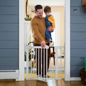 Safety 1st Pressure-Check Gate with SecureTech® No-Drill, Pet-Friendly Design for Doorways 29-38"