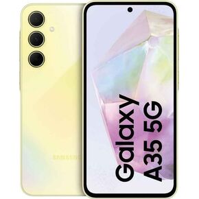 Samsung Galaxy A35 5G A356E 128GB Dual-SIM GSM Unlocked Android Smartphone (Latin Variant/US Compatible LTE) - Awesome Ice Blue