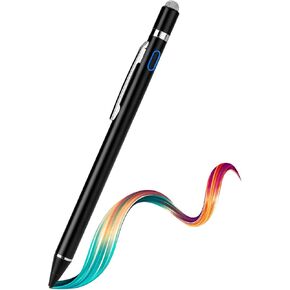 Stylus Pen for Samsung Galaxy Tab A9 A8 A7 - High-Precision Fine Tip Digital Pencil with Magnetic Fabric Cap 2 in 1 Sensitive,Good for Writing,Pencil for Samsung Galaxy Tab A9 A8 A7,Black