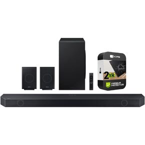 SAMSUNG HW-Q990C 11.1.4 ch. Wireless Dolby ATMOS Soundbar and Rear Speakers Bundle with 2 YR CPS Enhanced Protection Pack