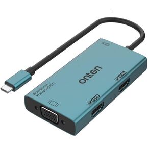 محول USB-C إلى HDMI وVGA مزدوج من ONTEN