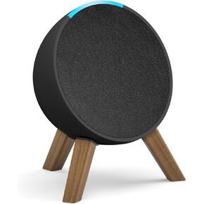 Wooden Desktop Speaker Stand for Echo Pop Stand Holder - Space Saving Wood Tripod Speaker Stand Desk for Alexa Echo Pop (2023) Table Stand