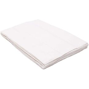 حفاضات قماشية قابلة للطي مسبقًا، من القطن العضوي، 4 × 6 × 4 طبقات، جودة DSQ، قابلة للغسل وإعادة الاستخدام (10-36 رطلاً)، حواف بيضاء - 12 قطعة in Kuwait