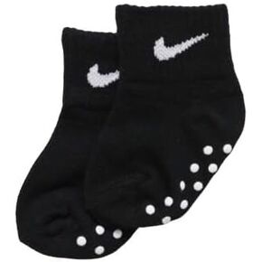 Nike Baby Non Slip Ankle Gripper Socks 3 Pack (US, Age, 12 Months, 24 Months, Black/White)