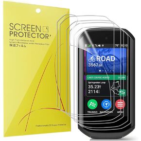 Compatible for Garmin Edge 1050 Screen Protector, [6 Pack] Full Coverage TPU Clear Film Compatible for Garmin Edge 1050 (6 Pack)