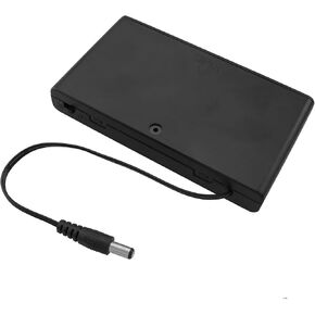 1PC Male Connector 8-Cell Battery Box Socket Connector, 8x1.5V 12V DC Battery Holder Case Box Male Connector with Wired ON/Off Switch