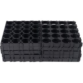 12pcs 18650 Lithium Battery Holder 4x5 Cell Battery Plastic Holder Bracket 20 Cell DIY Battery Storage Box Protection Board