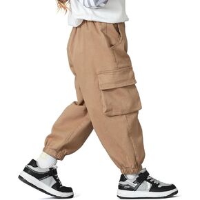 MINI PANDA toddler pants girls&boys，Stretch twill Chino toddler Pants